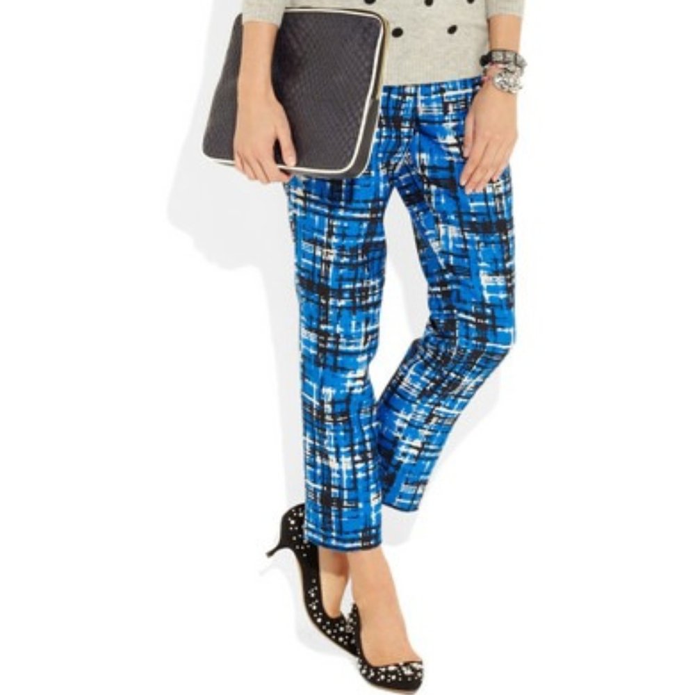 J. Crew wool and silk blend cropped pants